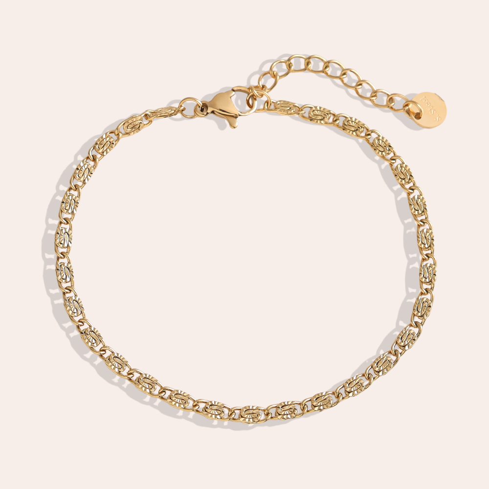 17cm casual chain stainless steel bracelet       