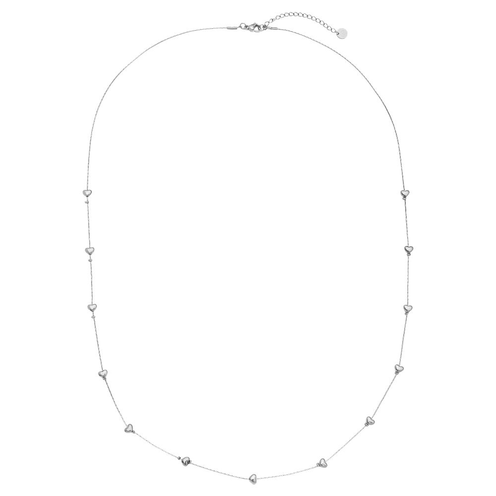 70cm Many Sweet Heart stainless steel necklace        