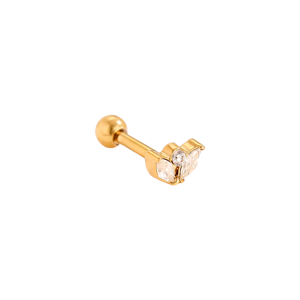 5mm Mini Diamond Crown stainless steel piercing      