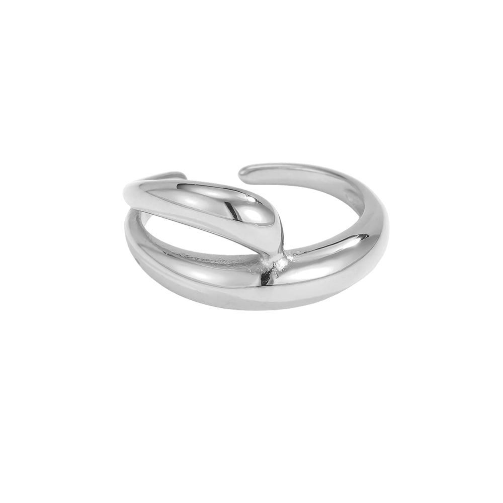 Stainless steel ring, adjustable, minimalist design