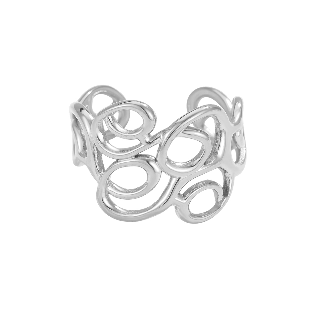 Stainless Steel Ring, Adjustable, Loose Mesh