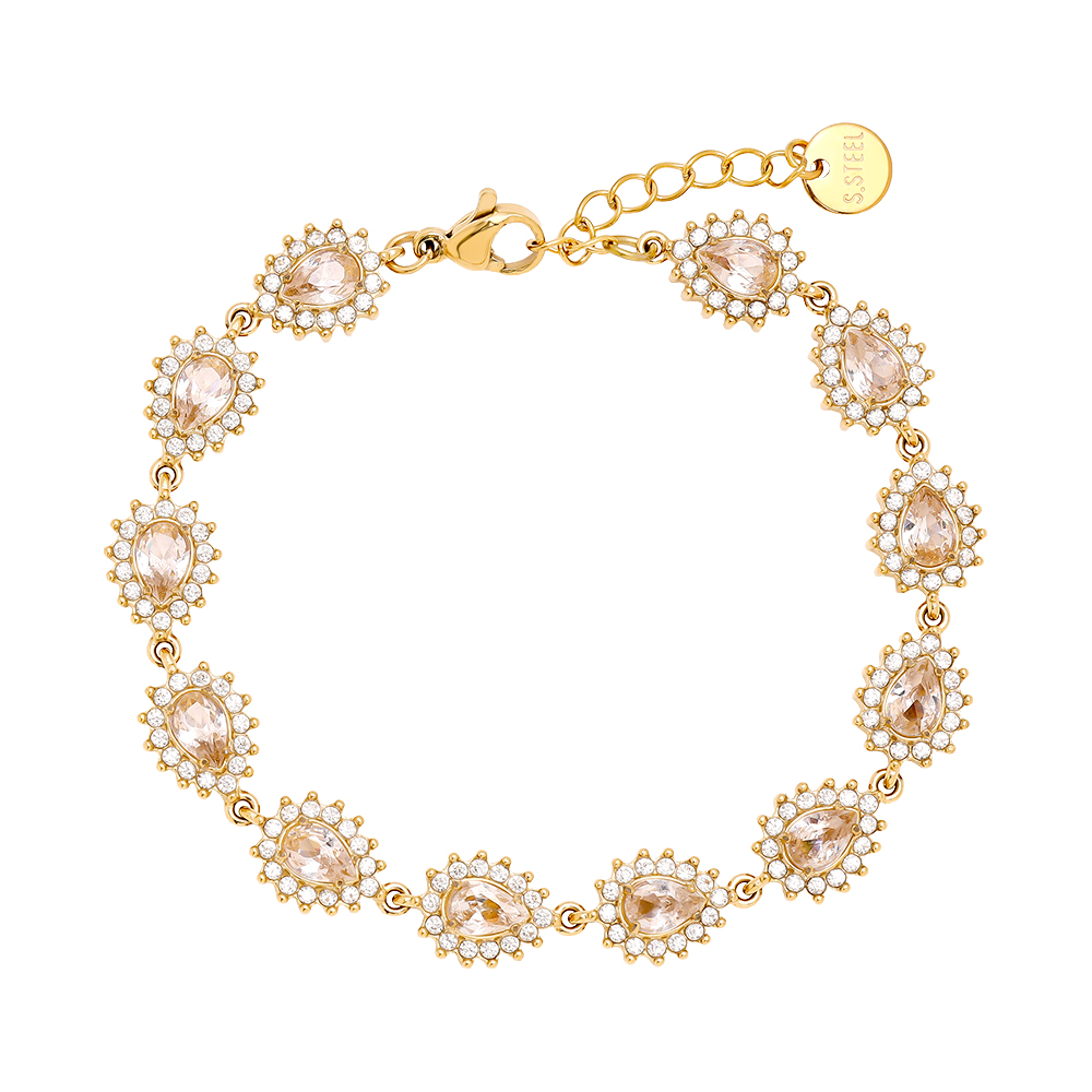 17cm Nice Diamond Chain stainless steel bracelet    