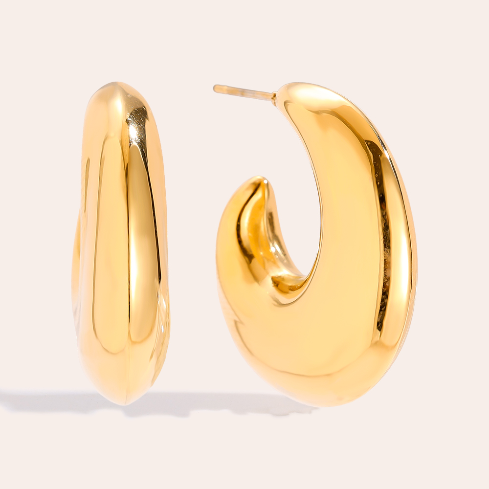 25mm Nice Egg Jack stainless steel earrings    