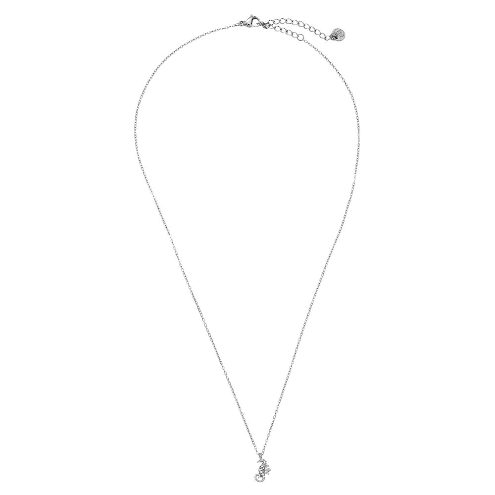 40cm Diamond Sea Horse stainless steel necklace    