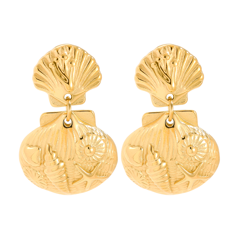 31mm Ocean Fun stainless steel earrings  