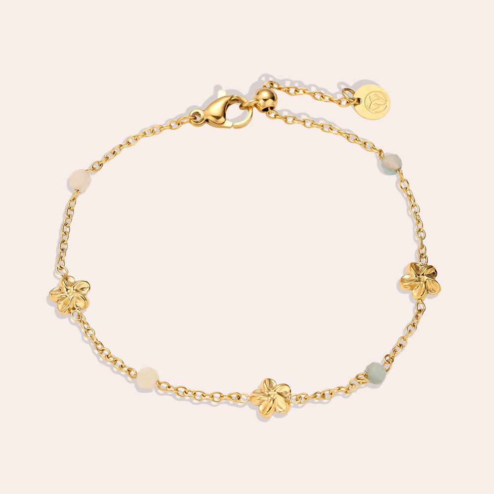 19cm Flower Ball stainless steel bracelet