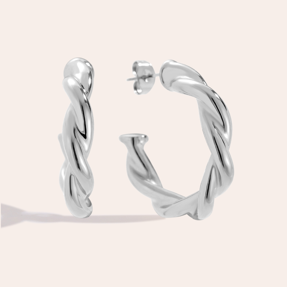 30mm Nice Circle stainless steel earrings
