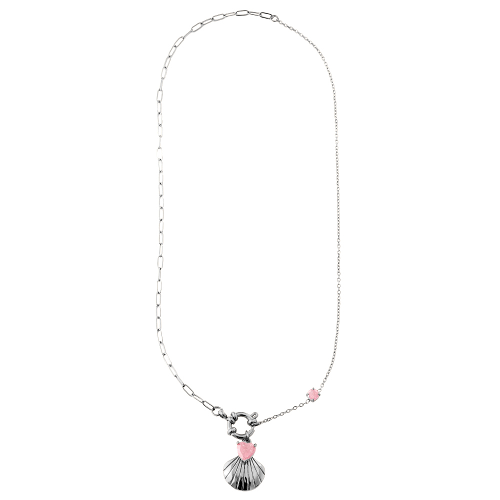 43cm Diamond Shell stainless steel necklace