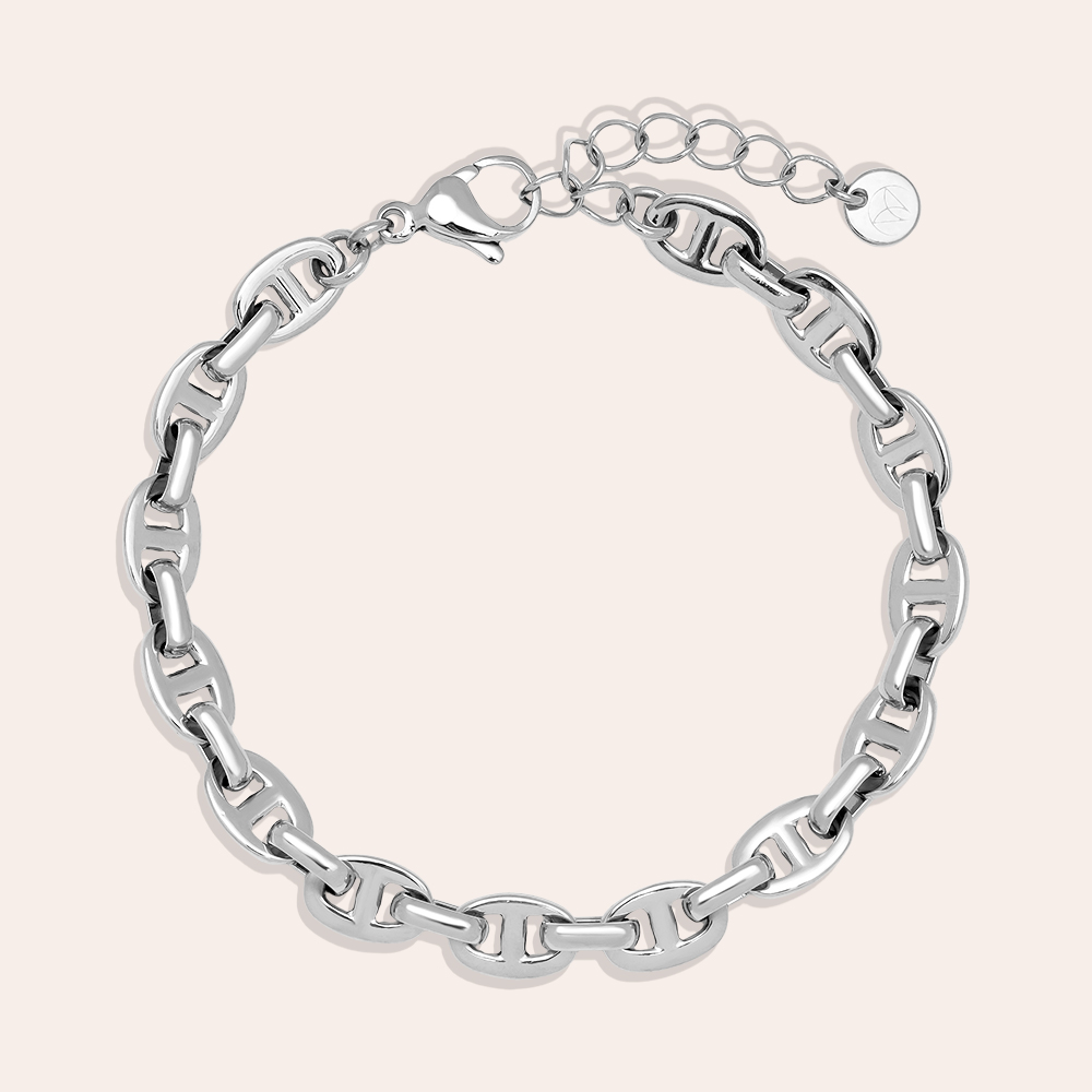 17cm Pig Nose Chain stainless steel bracelet     17cm Pig Nose Chain stainless steel bracelet