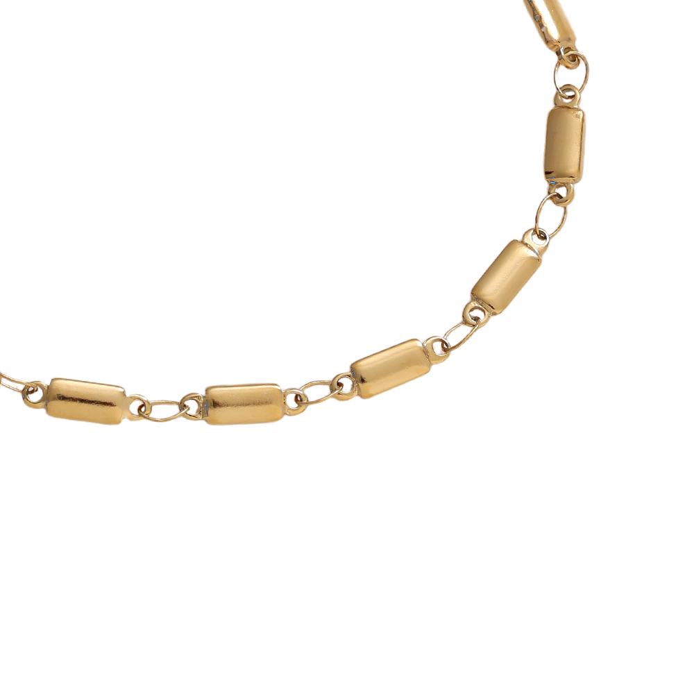 17cm rectangular chain stainless steel bracelet      