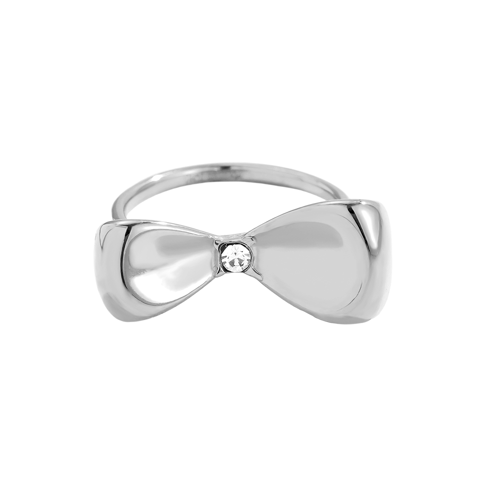 Stainless steel ring Fine Bowtie