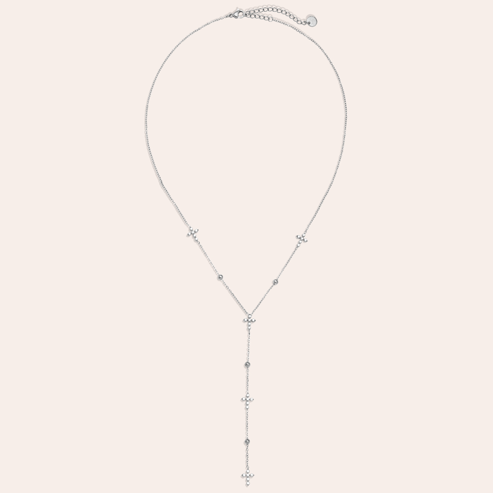 Stainless steel necklace 39cm Diamond Mini Cross