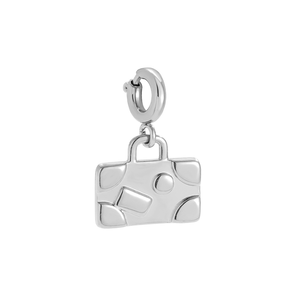 12mm Spring Clasp Handbag Stainless Steel Pendant    