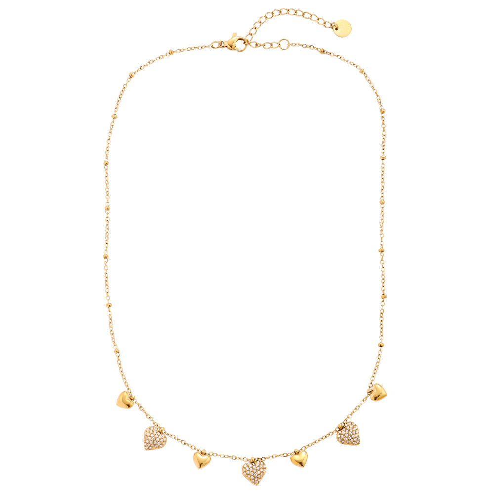 40cm Many Sweet Hearts stainless steel necklace     