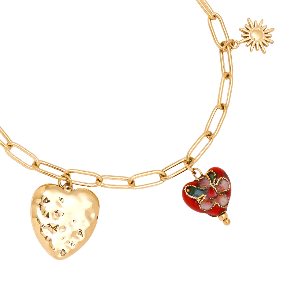 17cm Fine Various Charms stainless steel bracelet       