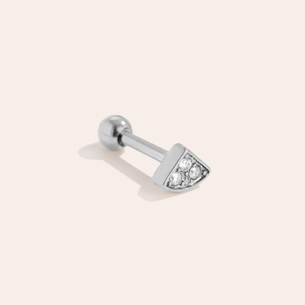 5mm Mini Diamond Triangle stainless steel piercing     