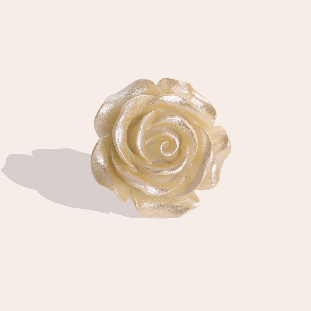 25mm rose decorative button brooch