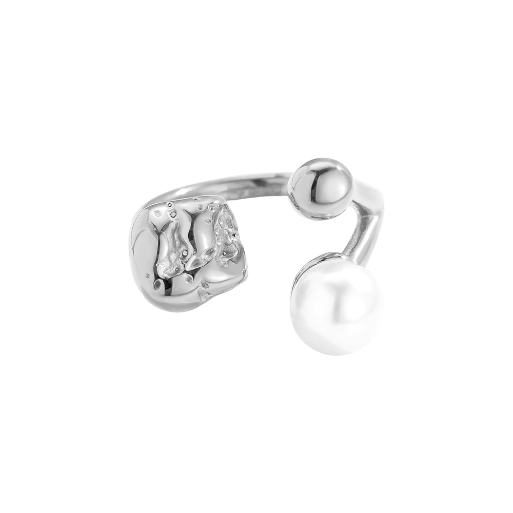 Stainless steel ring Pearl In Design