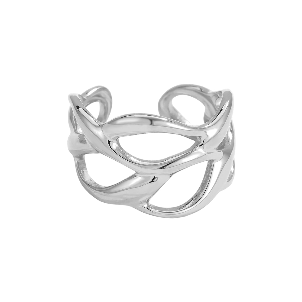 Adjustable loose mesh stainless steel ring    