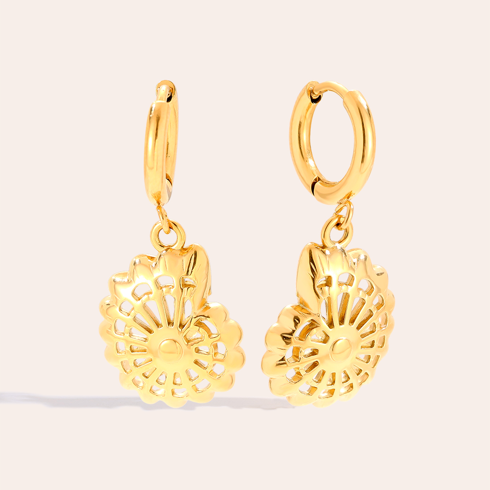3.2cm Nice Snail stainless steel earrings        