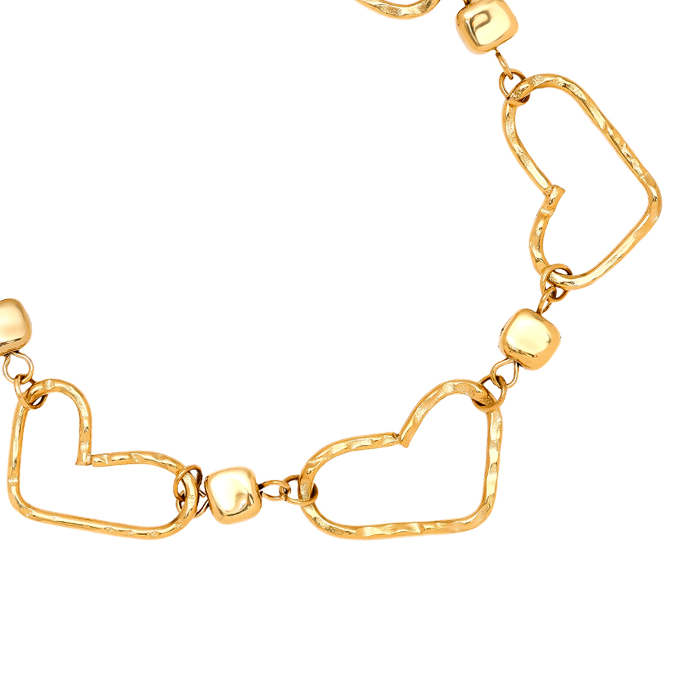 17cm Cool Heart Chain stainless steel bracelet   