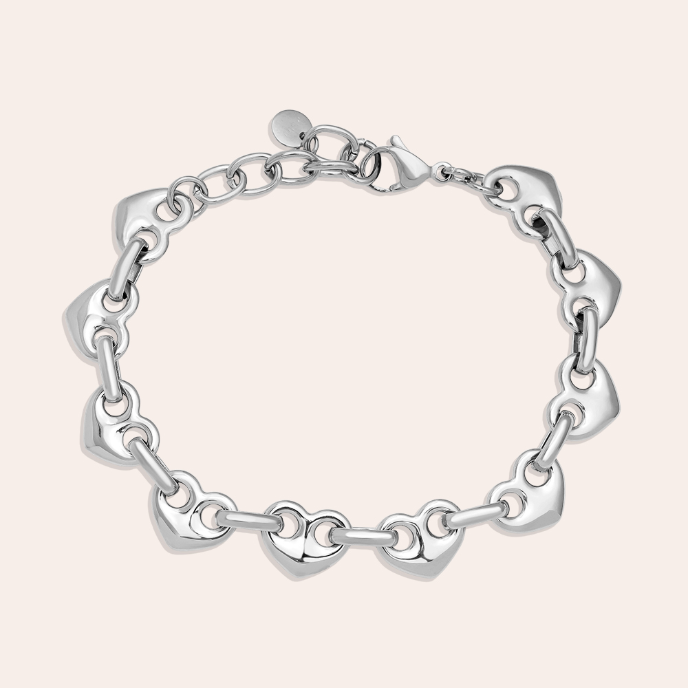 17cm Heart Nose Chain stainless steel bracelet     