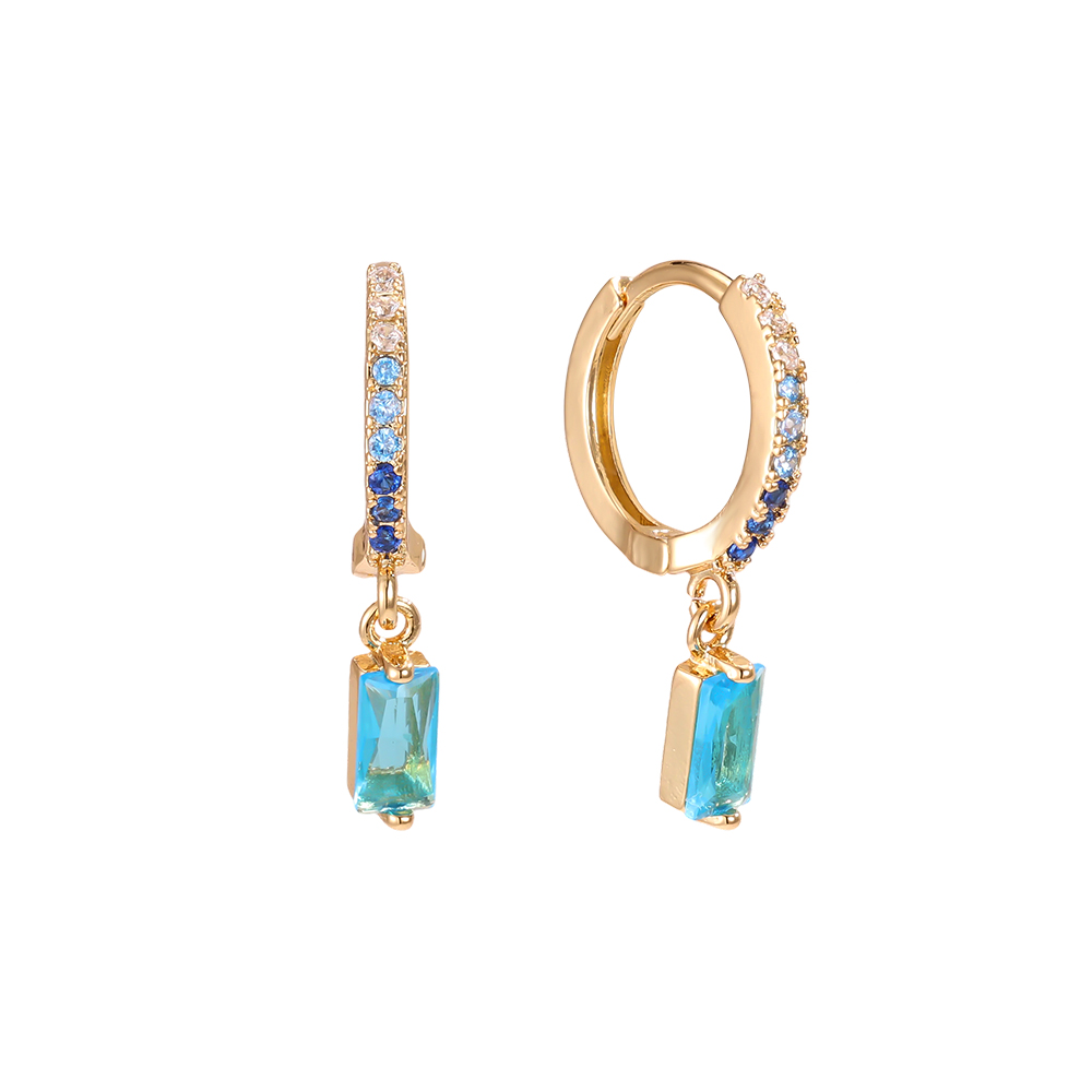 24mm Gold-plated Dakota Cube Earring 