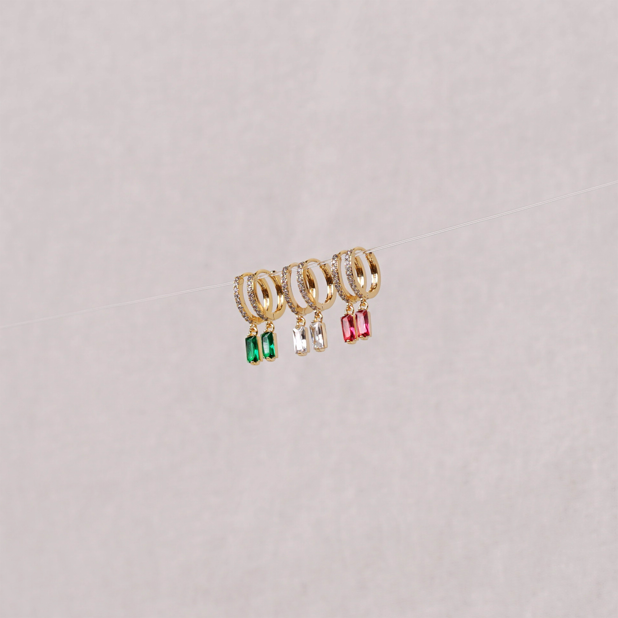 24mm Gold-plated Dakota Cube Earring 