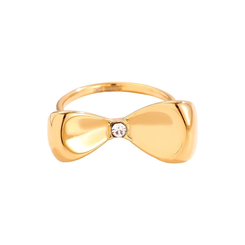 Stainless steel ring Fine Bowtie