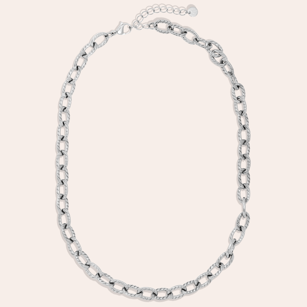44cm Oval Chain stainless steel necklace     