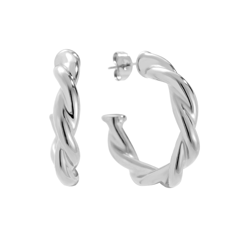 30mm Nice Circle stainless steel earrings