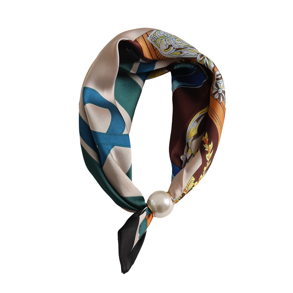 43cm dark pattern beaded scarf    