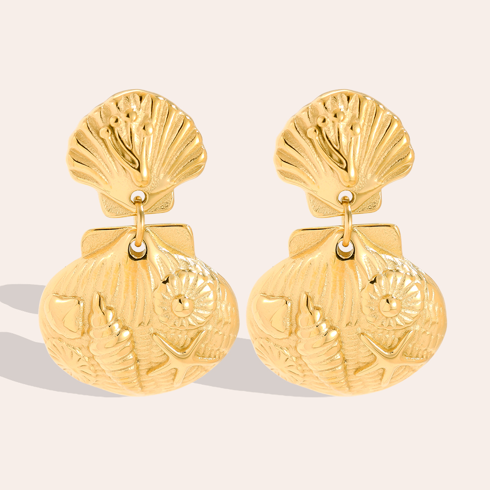 31mm Ocean Fun stainless steel earrings  