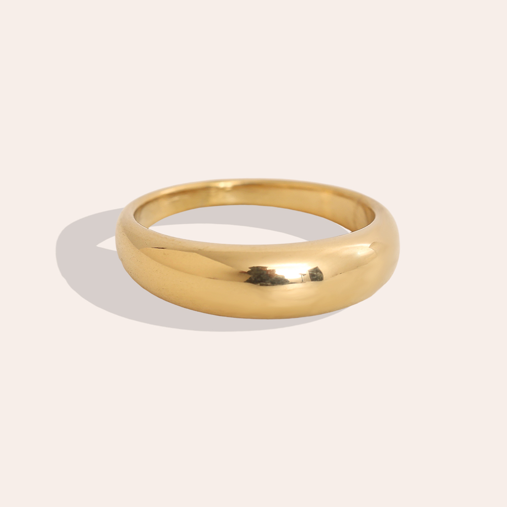 Minimalist stainless steel ring 