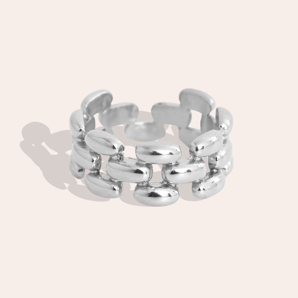 Link chains stainless steel ring