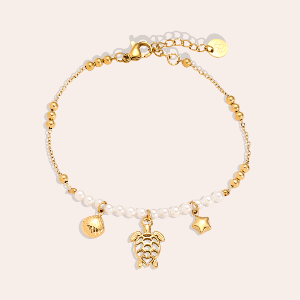 17cm Turtle Shell stainless steel bracelet