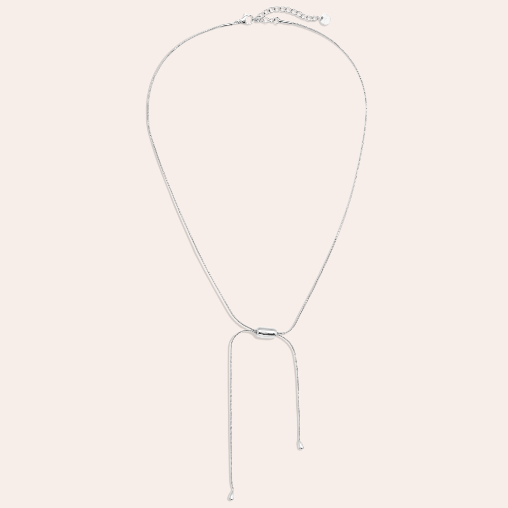 Stainless steel necklace 42cm Bean With Chain