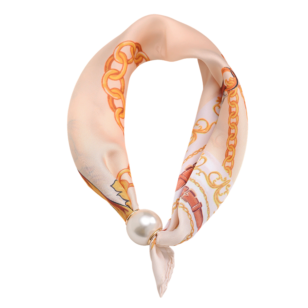 43cm Stylish chain pattern beaded scarf  