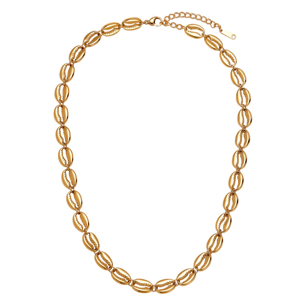 42cm shell stainless steel necklace 