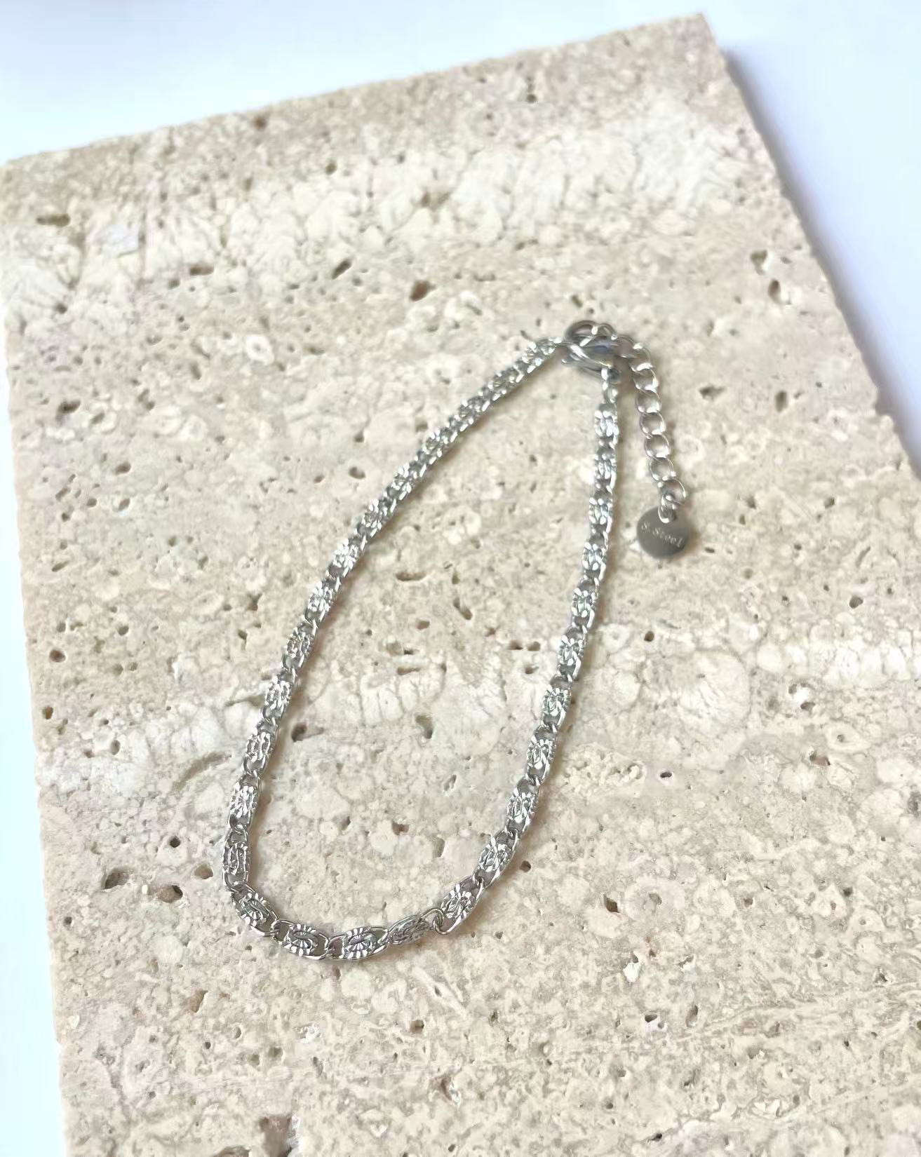 17cm casual chain stainless steel bracelet       