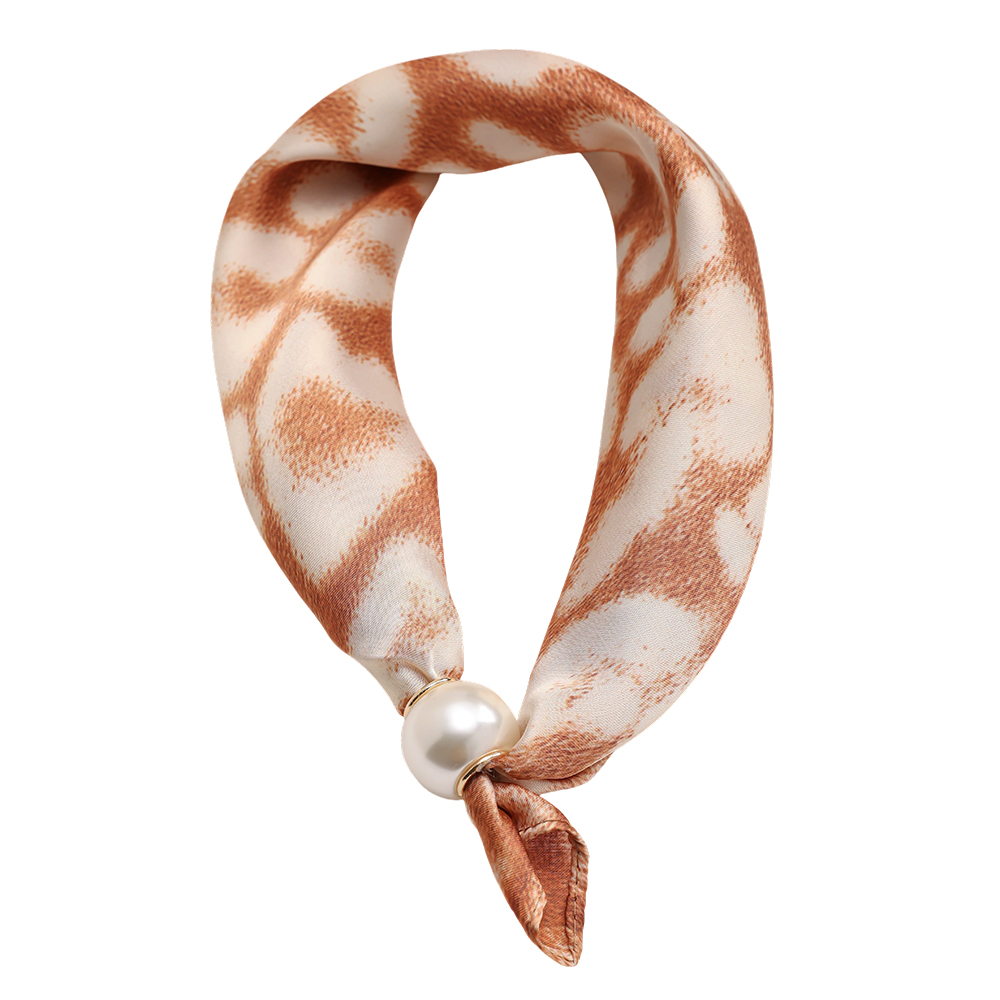 43cm Two colour variations leopard pattern beaded scarf  