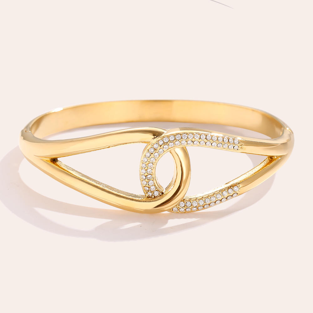 6cm Nice Diamond Drop stainless steel bangle   