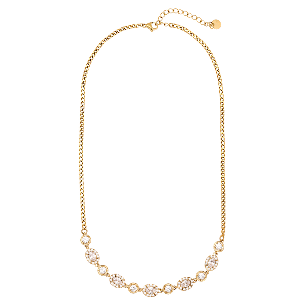 40cm Perfect Diamonds In Chain stainless steel necklace 