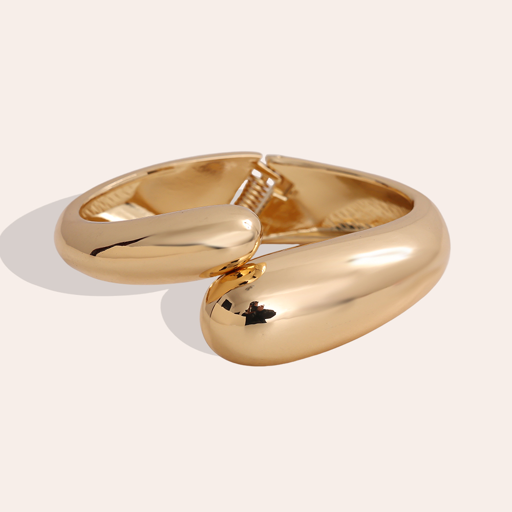 6.5cm three colours warm-hug brass bangle
