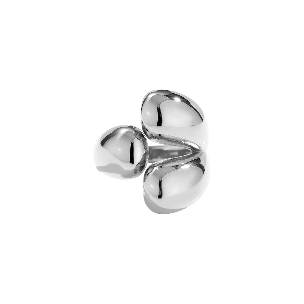 Three Drops stainless steel ring