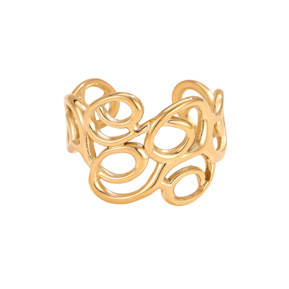 Stainless Steel Ring, Adjustable, Loose Mesh