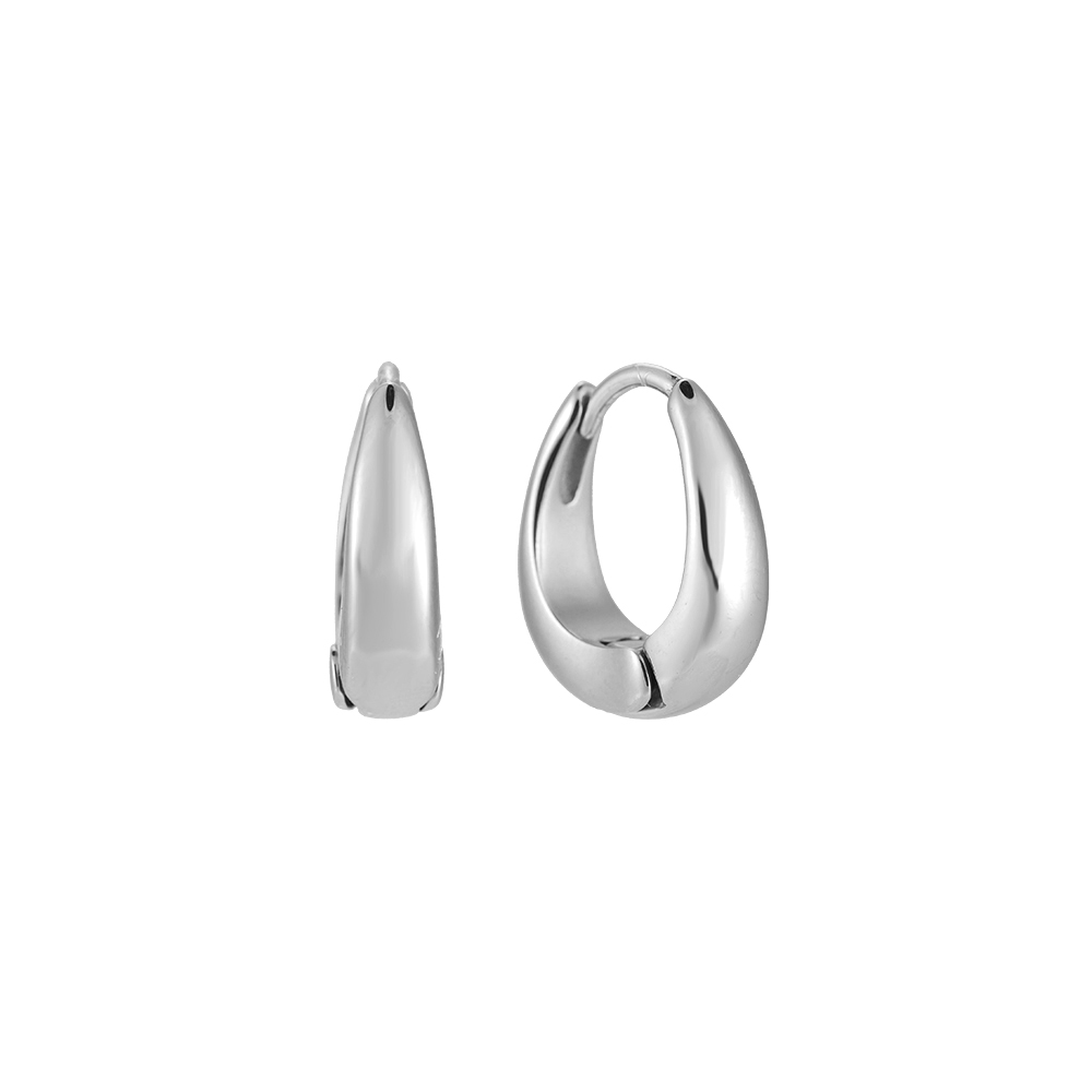 Stainless steel earrings Roland Hoop