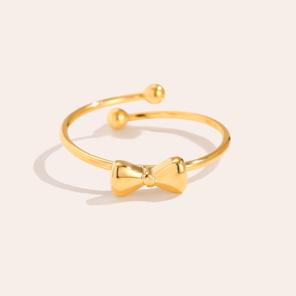 Nice Bowtie stainless steel ring    