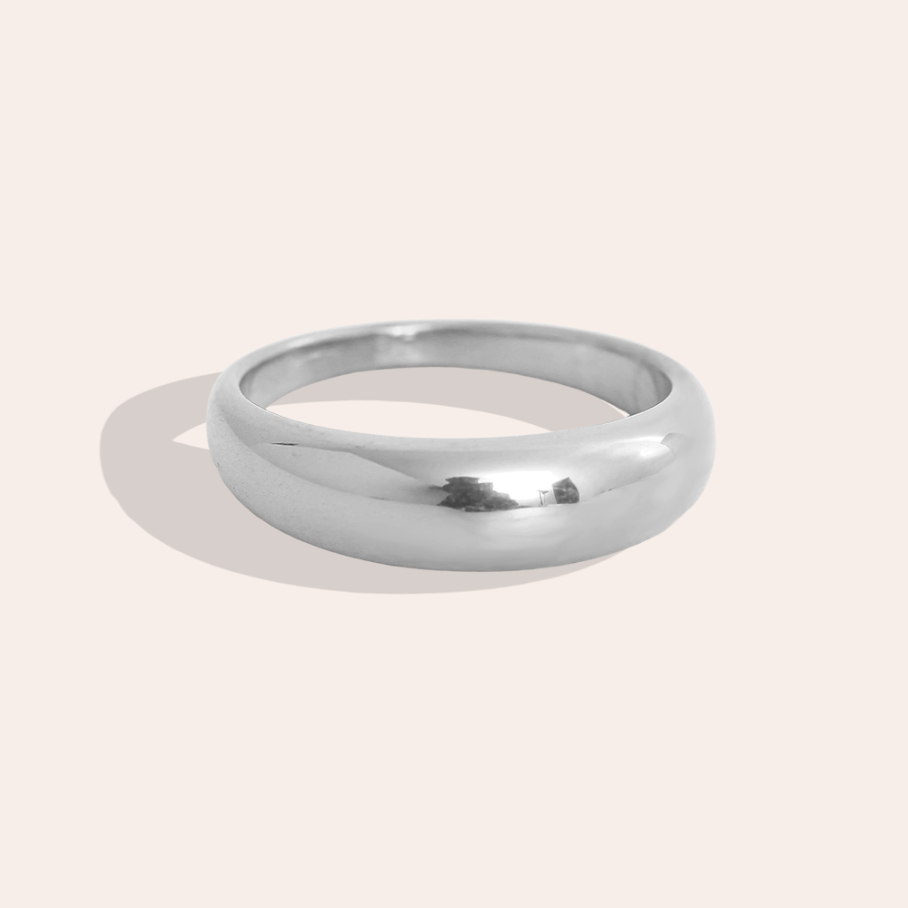 Minimalist stainless steel ring 