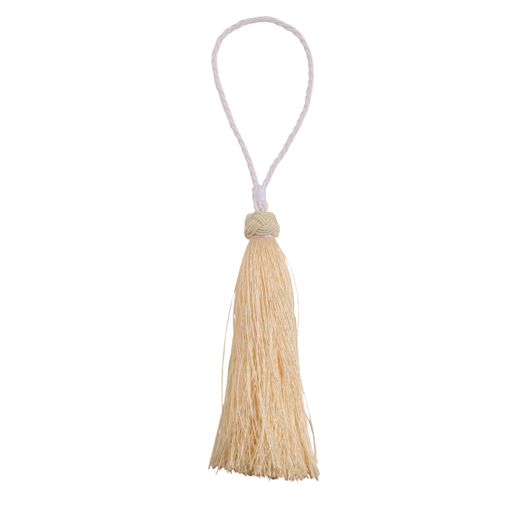 27cm yellow tassel bag pendant key ring
